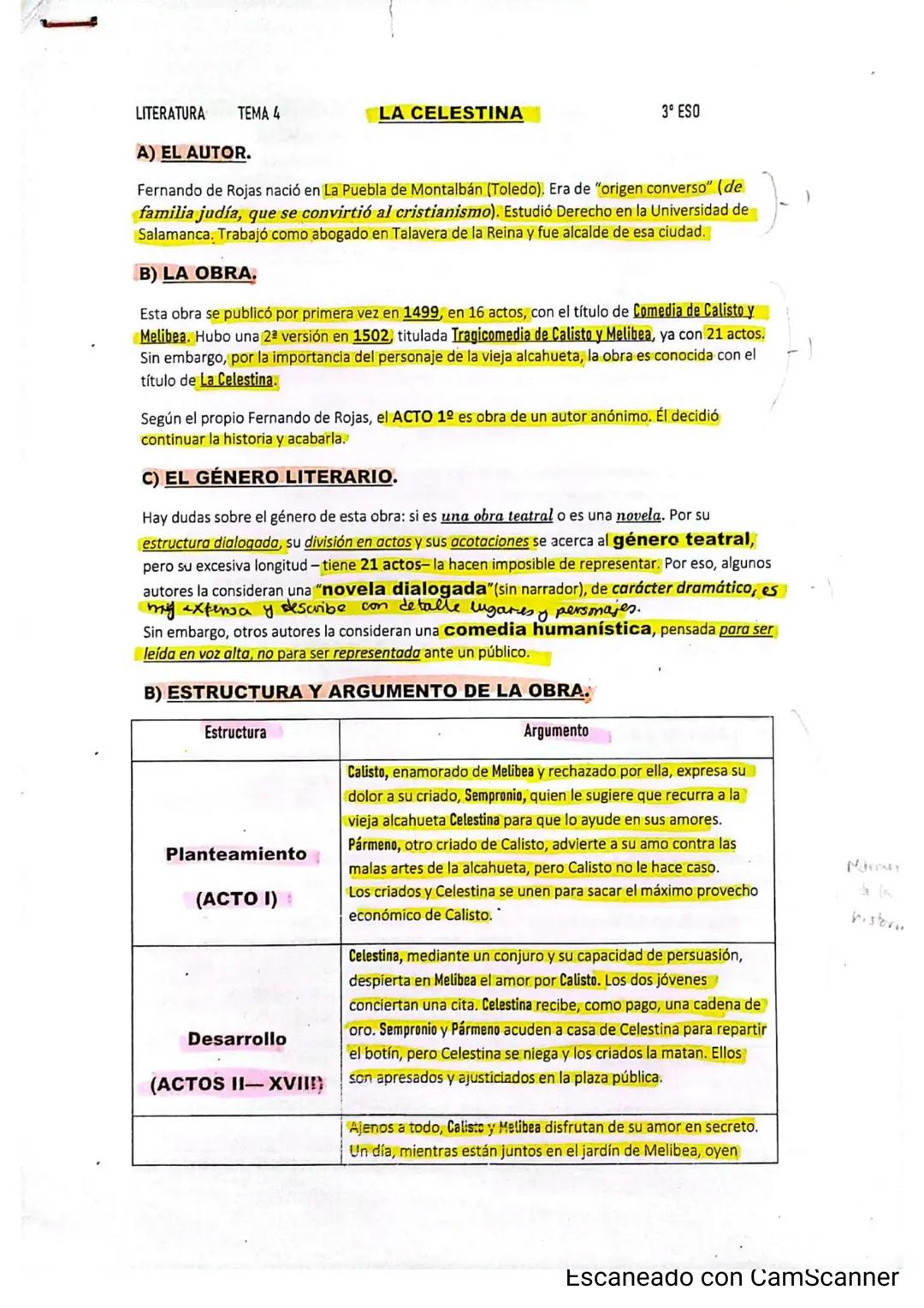 Todo sobre 'La Celestina': Autor, Argumento y Estructura