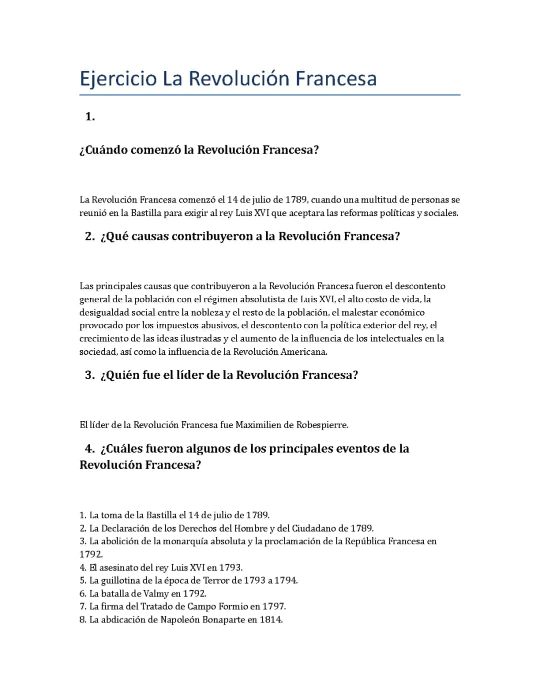 La Revolución Francesa