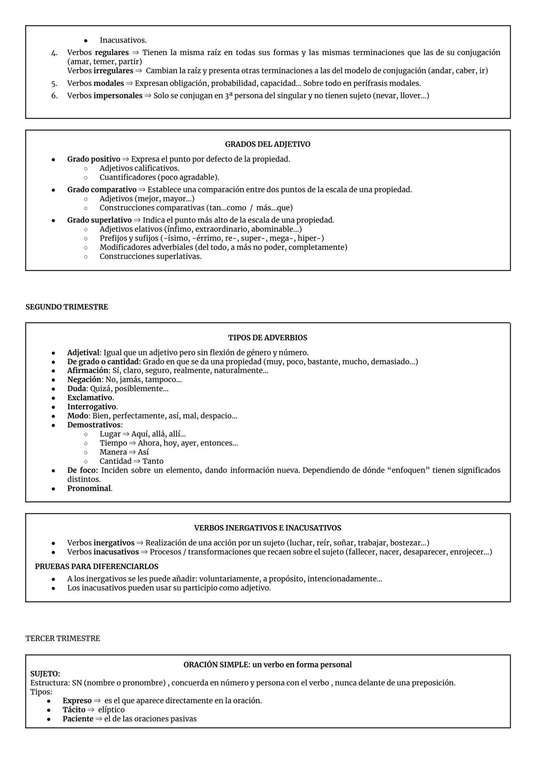 PRIMER TRIMESTRE

CASTELLANO: EXAMEN FINAL

CATEGORÍAS GRAMATICALES

Sustantivo: Corresponde a la persona o nombre (animal u objeto) que rea
