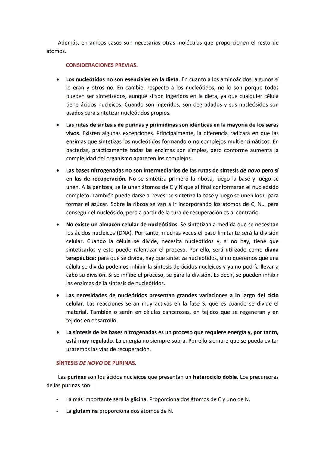 # TEMA 10. BIOSÍNTESIS Y DEGRADACIÓN DE NUCLEÓTIDOS.

1. CARACTERÍSTICAS DE LOS NUCLEÓTIDOS.

Los nucleótidos están formados por una base ni