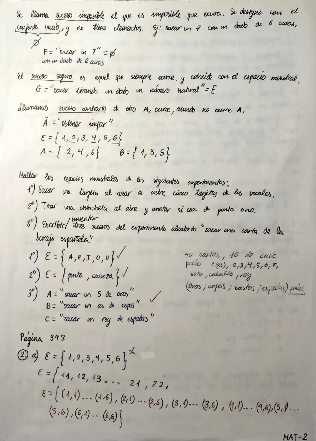 
<h2 id="experimentosaleatoriosydeterministas">Experimentos aleatorios y deterministas</h2>
<p>Un <strong>experimento aleatorio</strong> es 