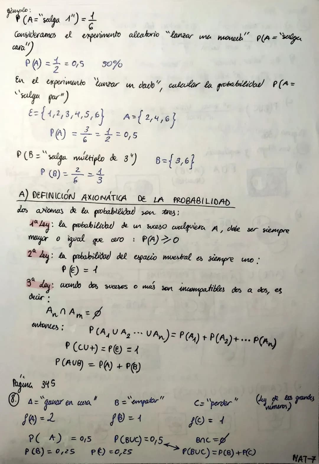 
<h2 id="experimentosaleatoriosydeterministas">Experimentos aleatorios y deterministas</h2>
<p>Un <strong>experimento aleatorio</strong> es 