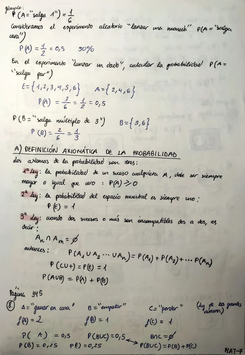 
<h2 id="experimentosaleatoriosydeterministas">Experimentos aleatorios y deterministas</h2>
<p>Un <strong>experimento aleatorio</strong> es 