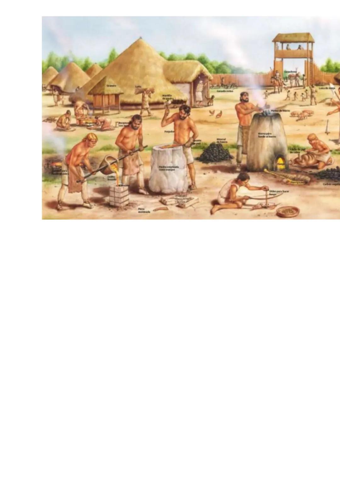 La Edad de los Metales
La Edad de los Metales comenzó cuando se descubrió la metalurgia en
Oriente Próximo hacia el 4000 a. C.
La metalurgia