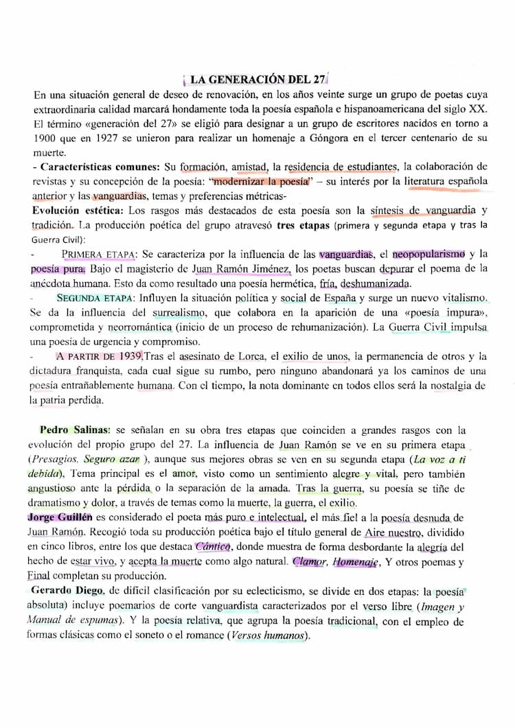 Know Literatura GENERACIÓN DEL 27 resumen thumbnail