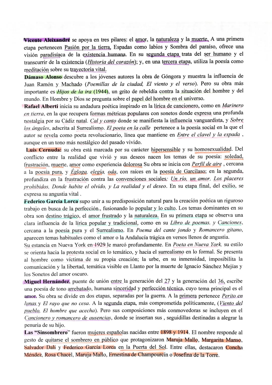 LA GENERACIÓN DEL 27
En una situación general de deseo de renovación, en los años veinte surge un grupo de poetas cuya
extraordinaria calida