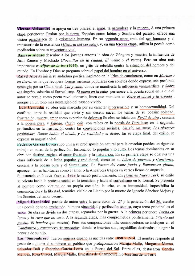 LA GENERACIÓN DEL 27
En una situación general de deseo de renovación, en los años veinte surge un grupo de poetas cuya
extraordinaria calida