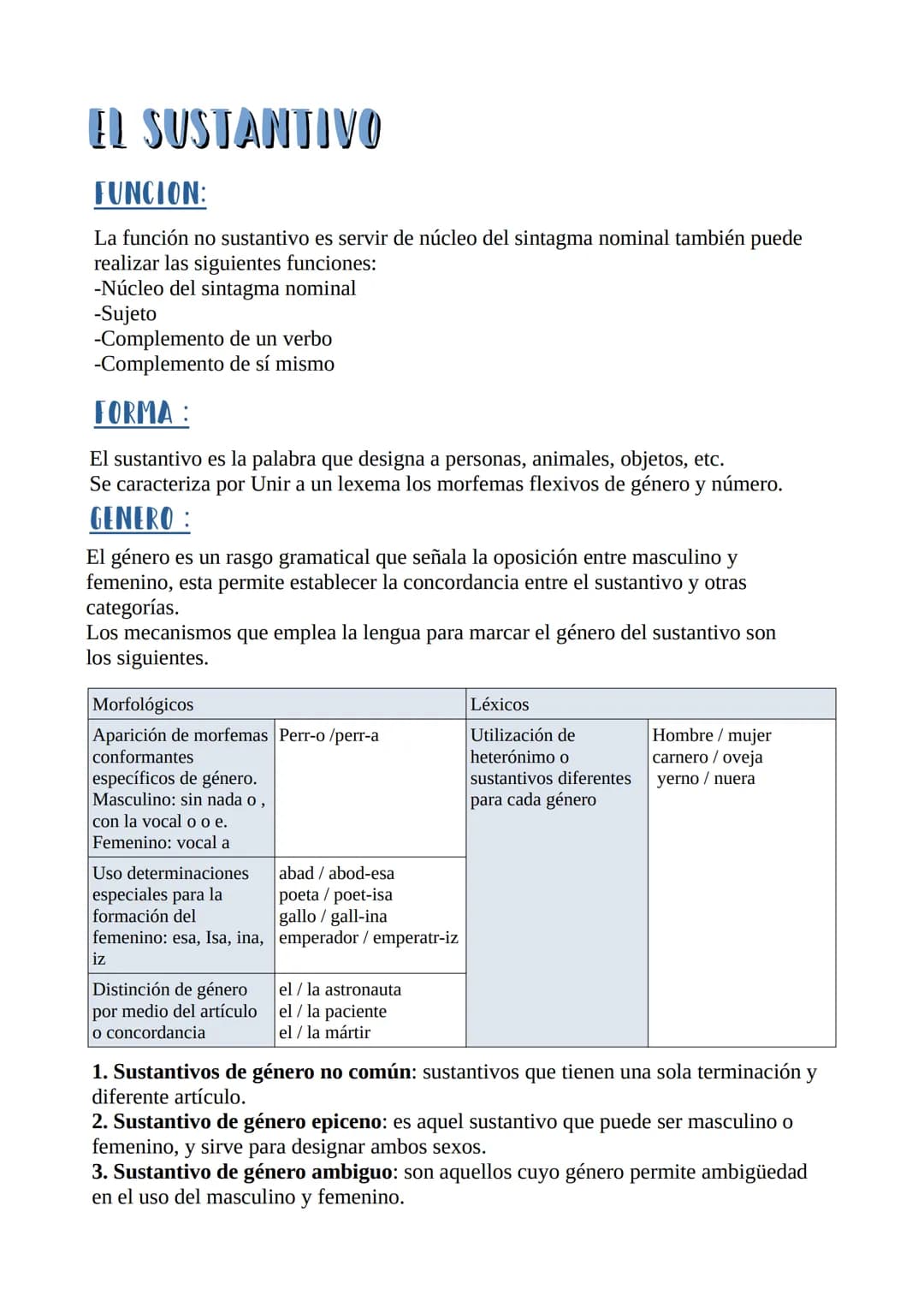 Lengua
LA PALABRA: CATEGORIAS GRAMATICALES
La palabra es la unidad lingüística divisible en unidades más pequeñas(monemas)
que poseen signif