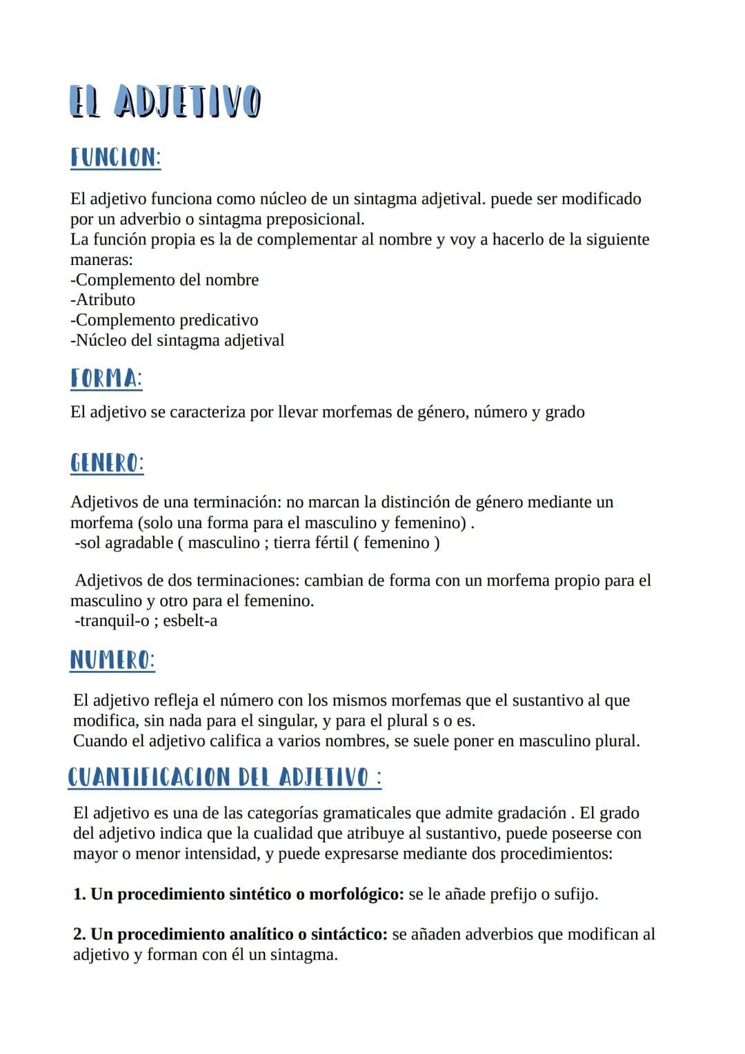 Lengua
LA PALABRA: CATEGORIAS GRAMATICALES
La palabra es la unidad lingüística divisible en unidades más pequeñas(monemas)
que poseen signif