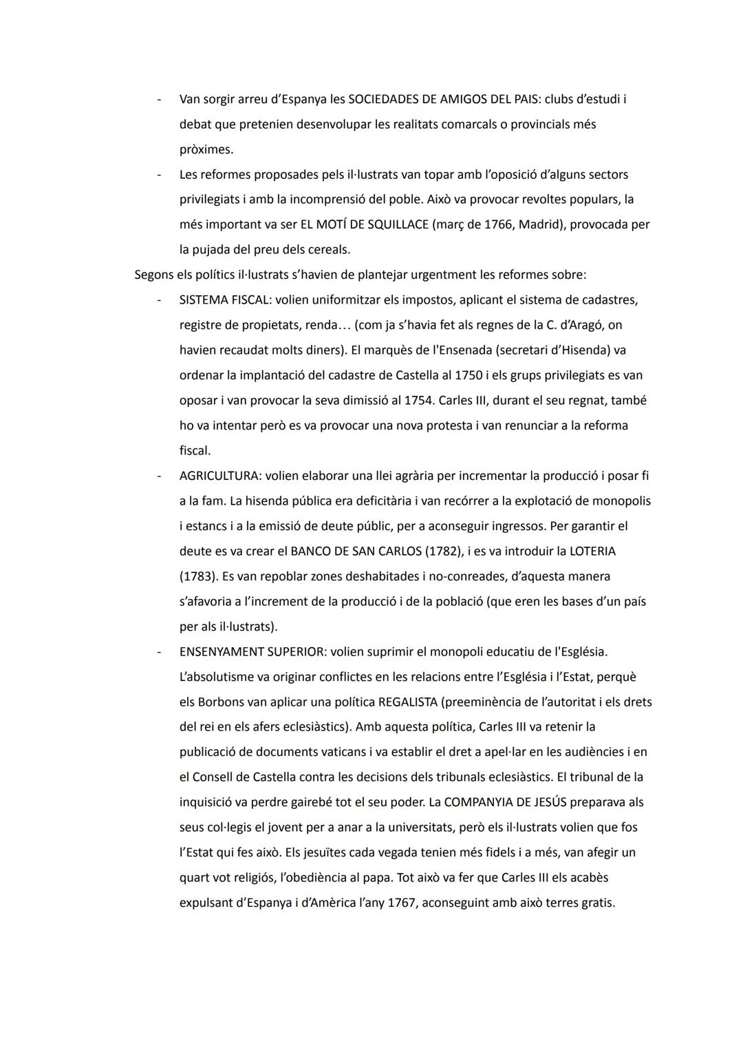 Unitat 1: La crisi de l'Antic Règim i la formació de l'Estat liberal (s. XVIII-XIX)
Bloc I. El segle XVIII: l'Antic Règim, reformisme i il·l