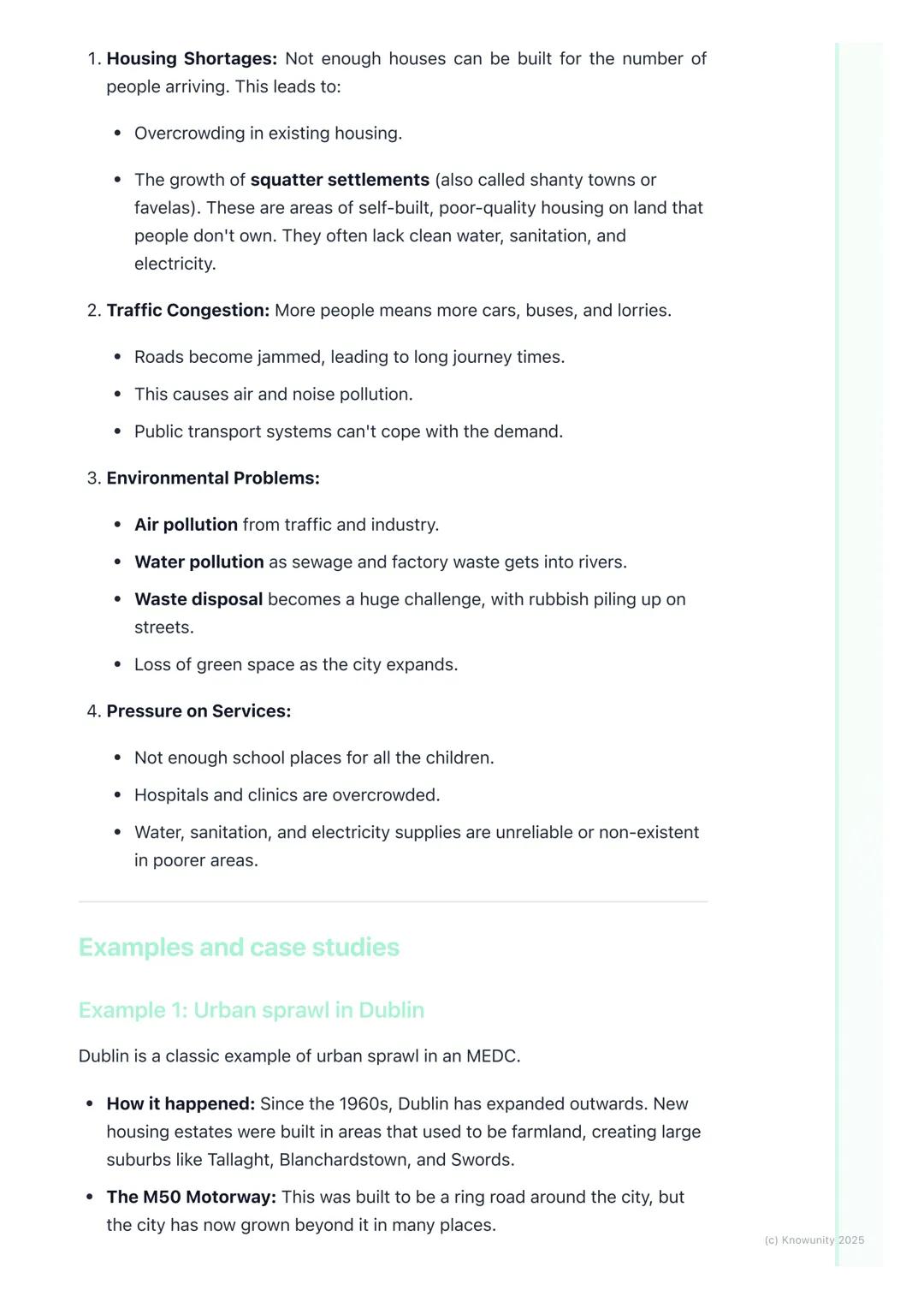 # Urban Settlement and
Urbanisation

An introduction to urban settlement

Urbanisation is the process where an increasing percentage of a co