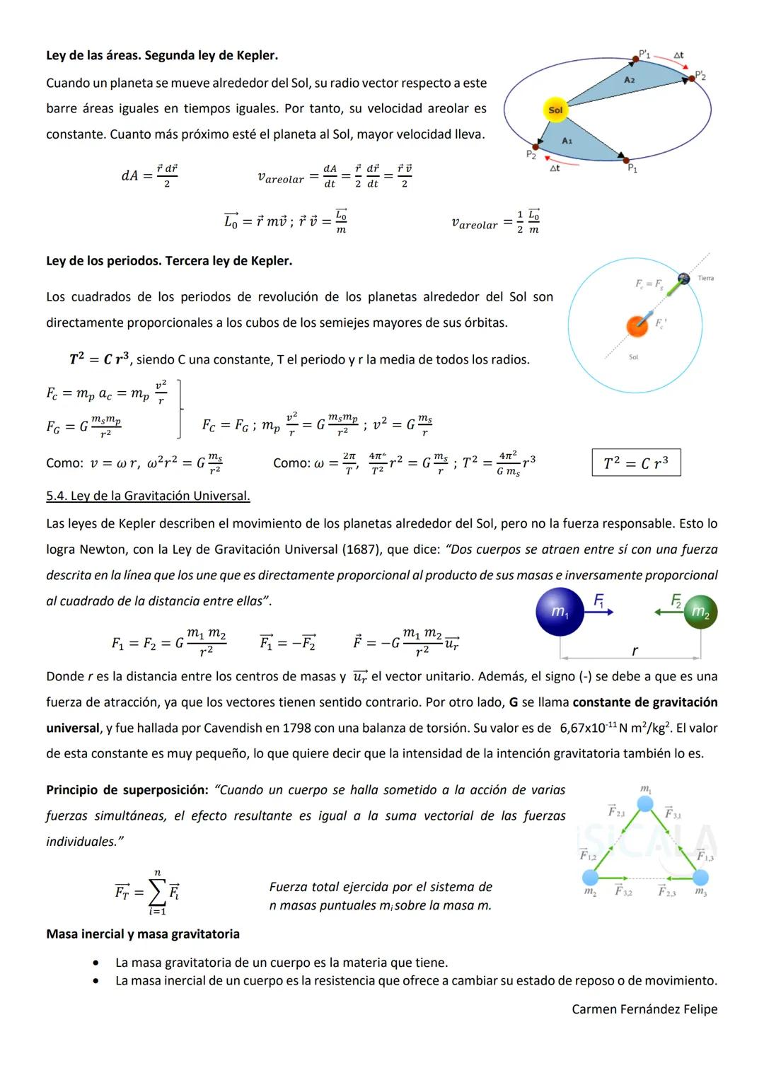 TEMA 5. INTERACCIÓN GRAVITATORIA.
Una de las mayores aportaciones que realizó Newton a la Física fue la Ley de la Gravitación Universal (S.X