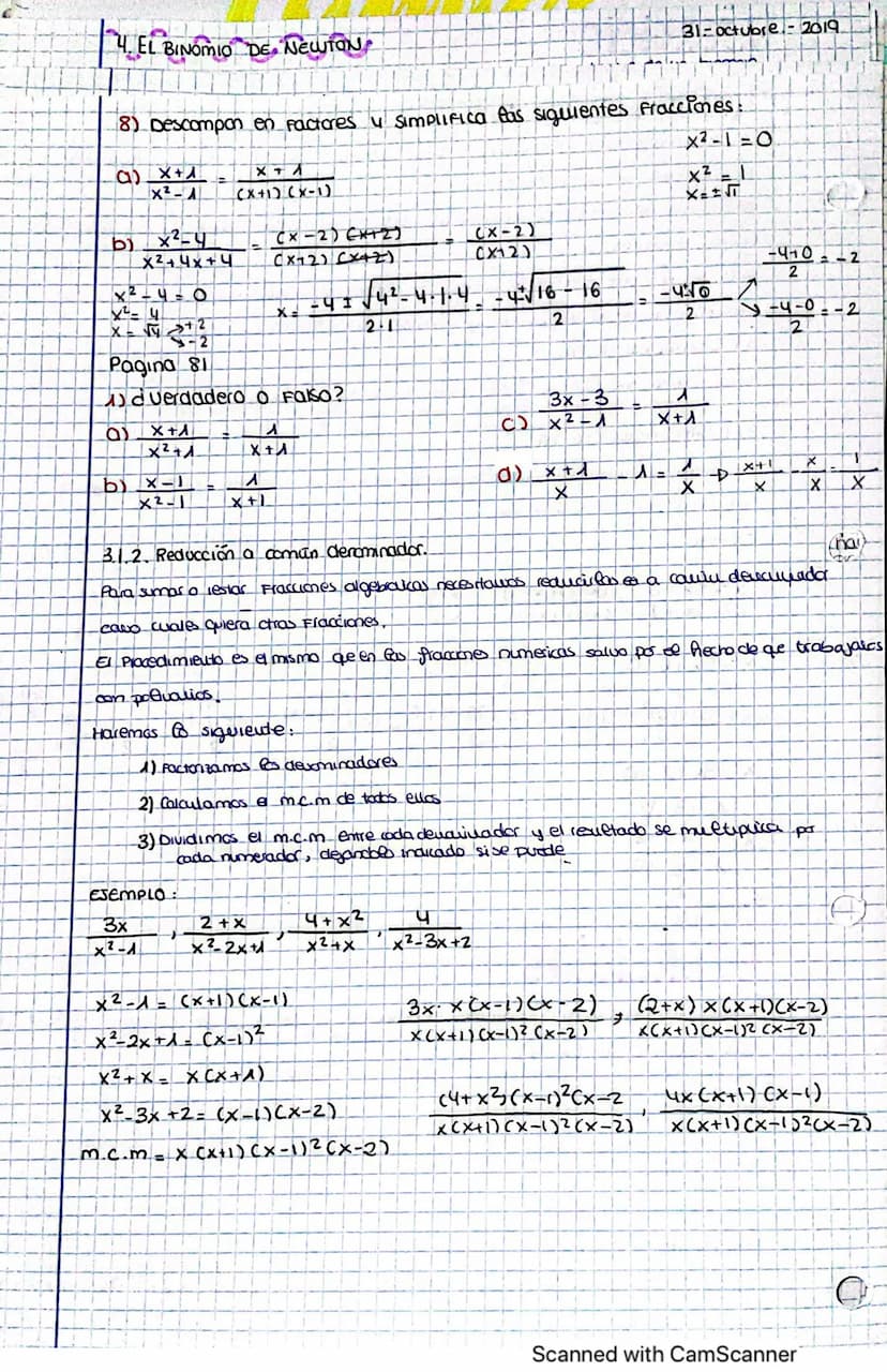 3
Ejercicios
INTRODUCCIÓN
tema 2: Polinomios Y
Fracciones
Algebraicas
-valor de las expresiones con letras y Simbolos
Rigor en las expresion