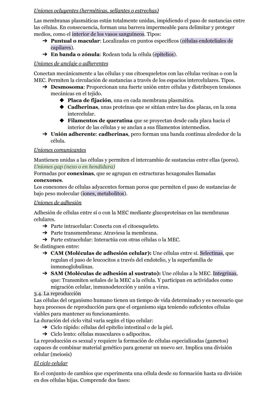 # O.I RESUMEN TEMAS I AL 5

# LA ORGANIZACIÓN DEL CUERPO HUMANO

1. Organización del cuerpo humano
1.1. Niveles atómico, molecular, celular 