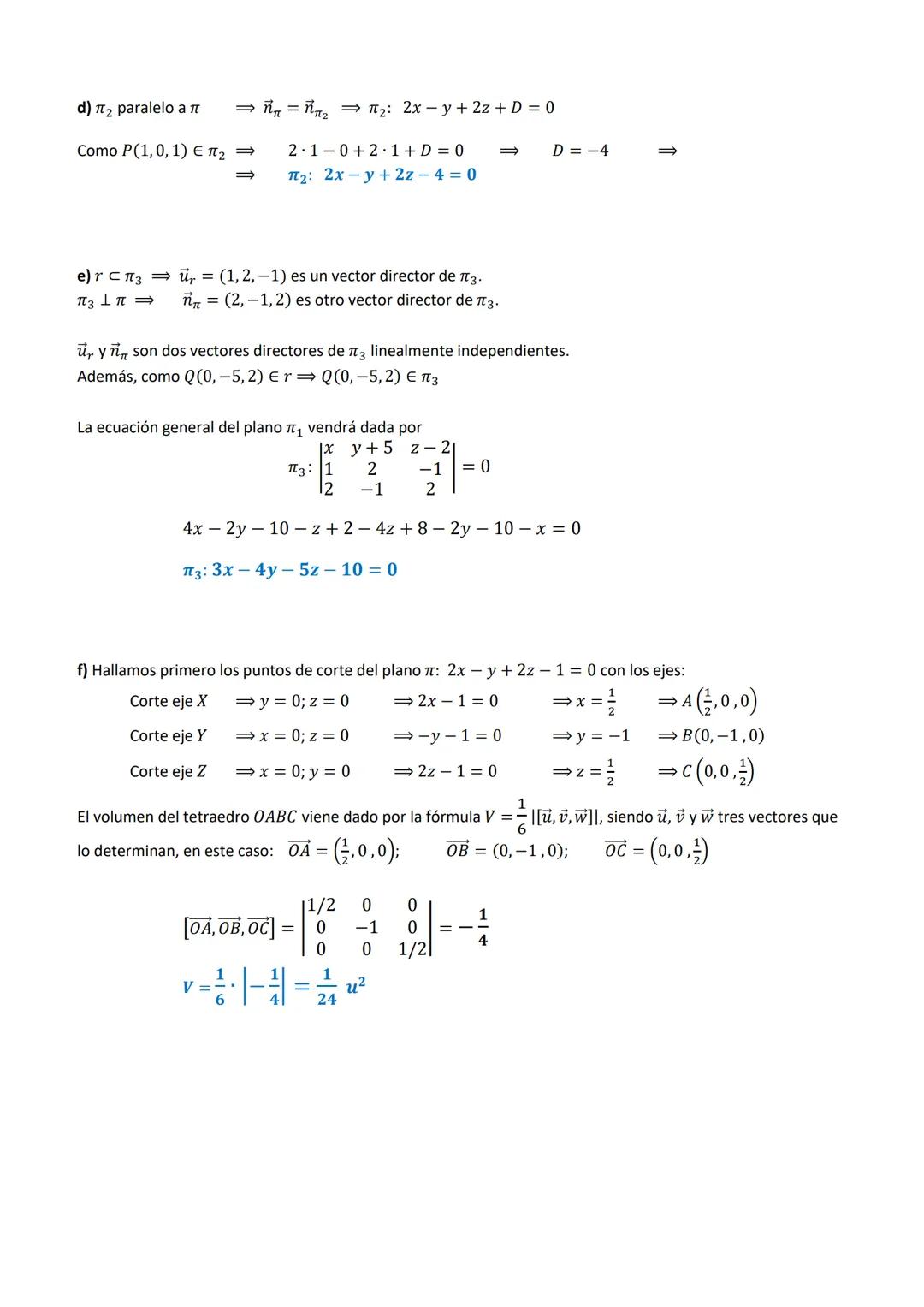 Departamento del
LES Matemáticas
GARCILASO
DE LA VEGA
1. Dados los vectores de de R³: ₁ (1, 1, 2), ū₂ (2, 5, 1), ū3 (0, 1, 1) y ₁ (−1, 1, 0)