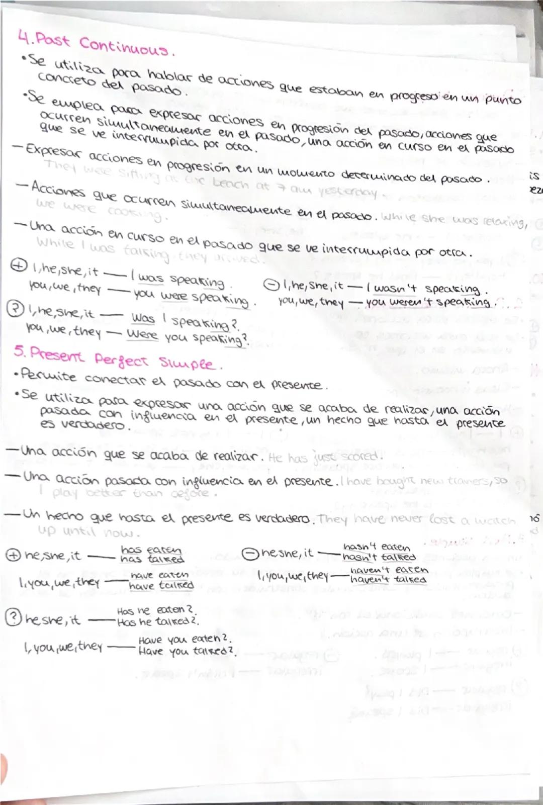FINAL INGLES 4 ESO-GRAMMAR
1.Present Simple.
Se utiliza para acciones que ocurren en el presente.
Se usa para describir acontecimientos diar