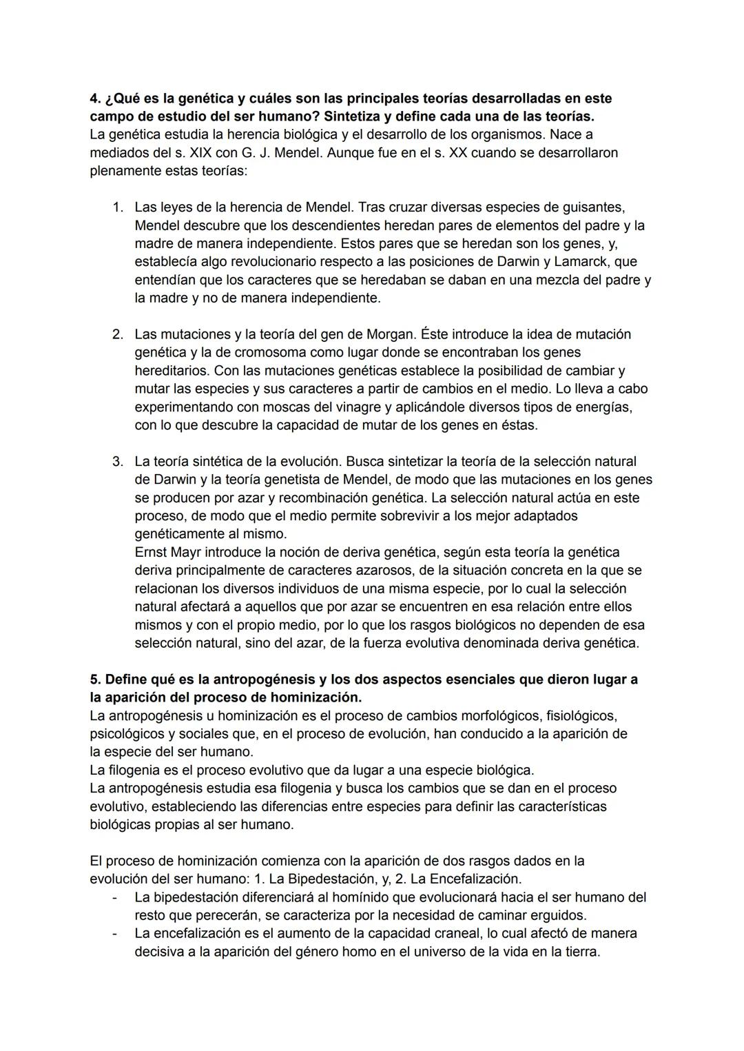 TEMA 5 FILOSOFÍA
NATURALEZA Y CULTURA
1. Define qué es la antropología y cuáles son sus principales dimensiones de estudio.
La Antropología 