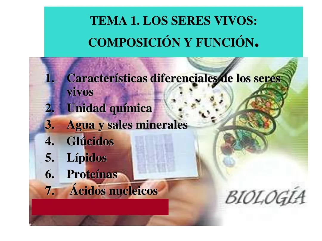 Los Seres Vivos: Estructura, Función y Componentes Naturales