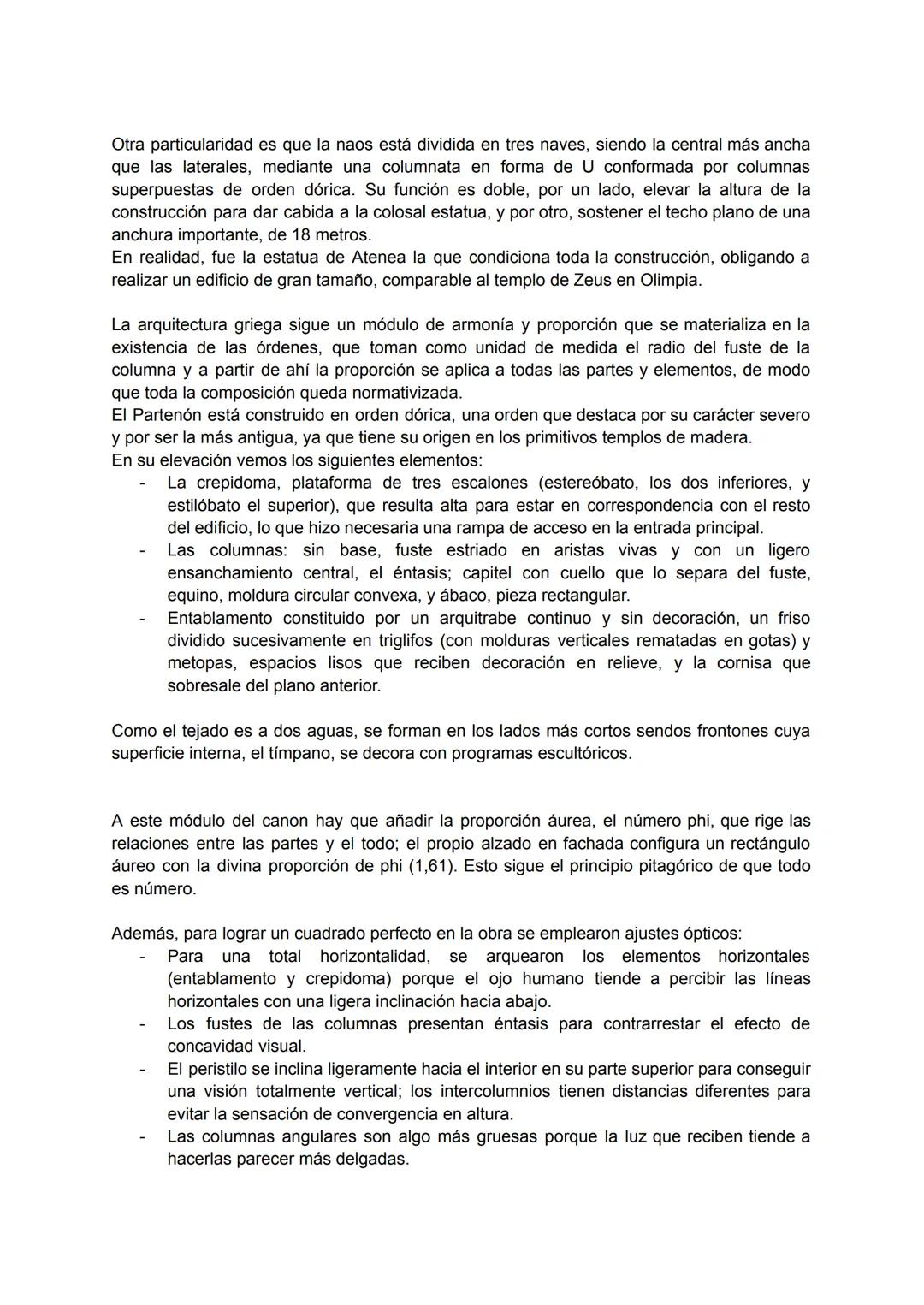 PARTENÓN:
Estamos ante una obra arquitectónica de tipo religioso, concretamente se trata del templo
conocido como el Partenón por estar dedi