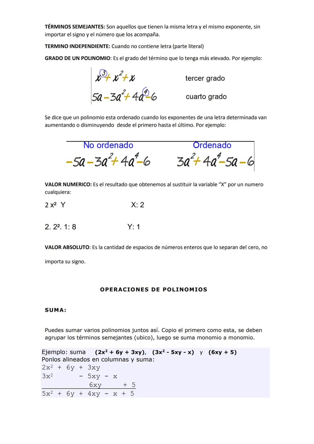 RESUMEN DE ALGEBRA
CONCEPTO: El pensador principal del algebra es Al-Hwarizmi; es de origen árabe.
El álgebra es la rama del conocimiento de