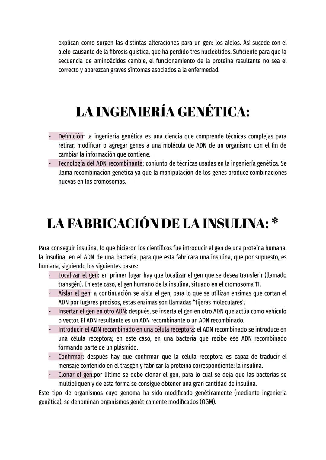 APUNTES BIOLOGÍA 4º ESO
VOCABULARIO
GENÉTICO: *
Generación parental (P): primera generación de cruzamientos creada por Mendel.
Generación fi