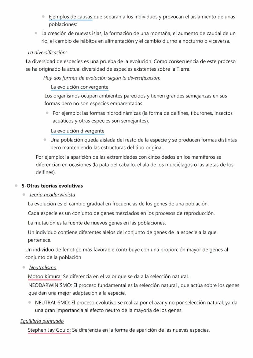 Biología - T5 - Origen y evolución de los seres vivos
• 1-Primeras teorías
● Explicaciones al origen de la vida
• Creacionismo
• Explicacion