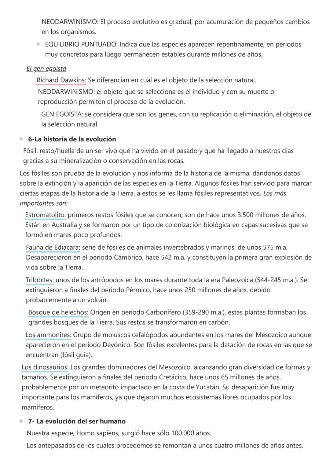 Biología - T5 - Origen y evolución de los seres vivos
• 1-Primeras teorías
● Explicaciones al origen de la vida
• Creacionismo
• Explicacion