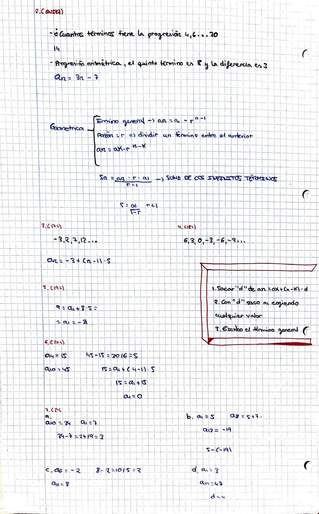 Tema 2: Sucesiones
Sucesiones
Sucesiones
Genera
Aritmetrica
1, 2, 3, 4, 5, 6... -) sumo | => 6
2,4,8, 16, 32... - multiplico x2 => 64
-1,1,2