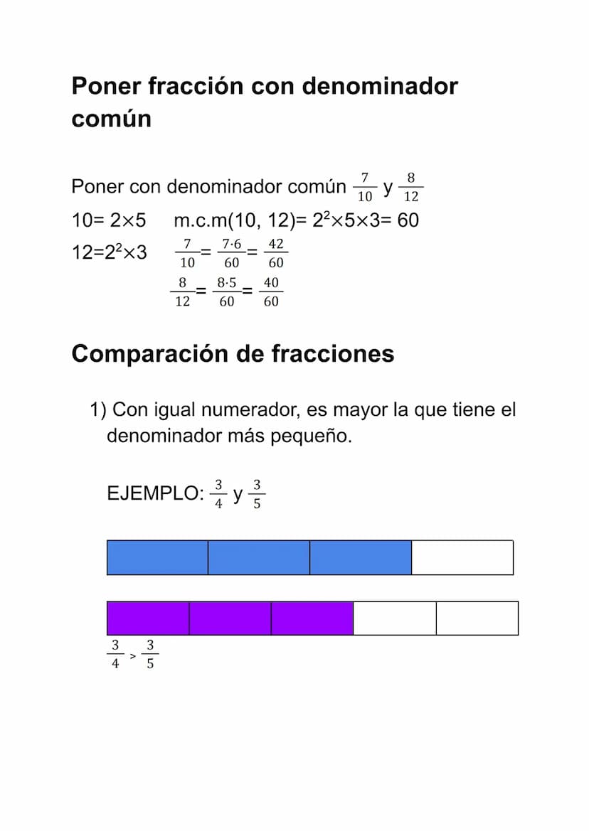 FRACCIONES
Fracción es una expresión donde a y b son
números naturales y b#0 (es un número
cualquiera diferente a 0).
a Numerador
b→Denomina