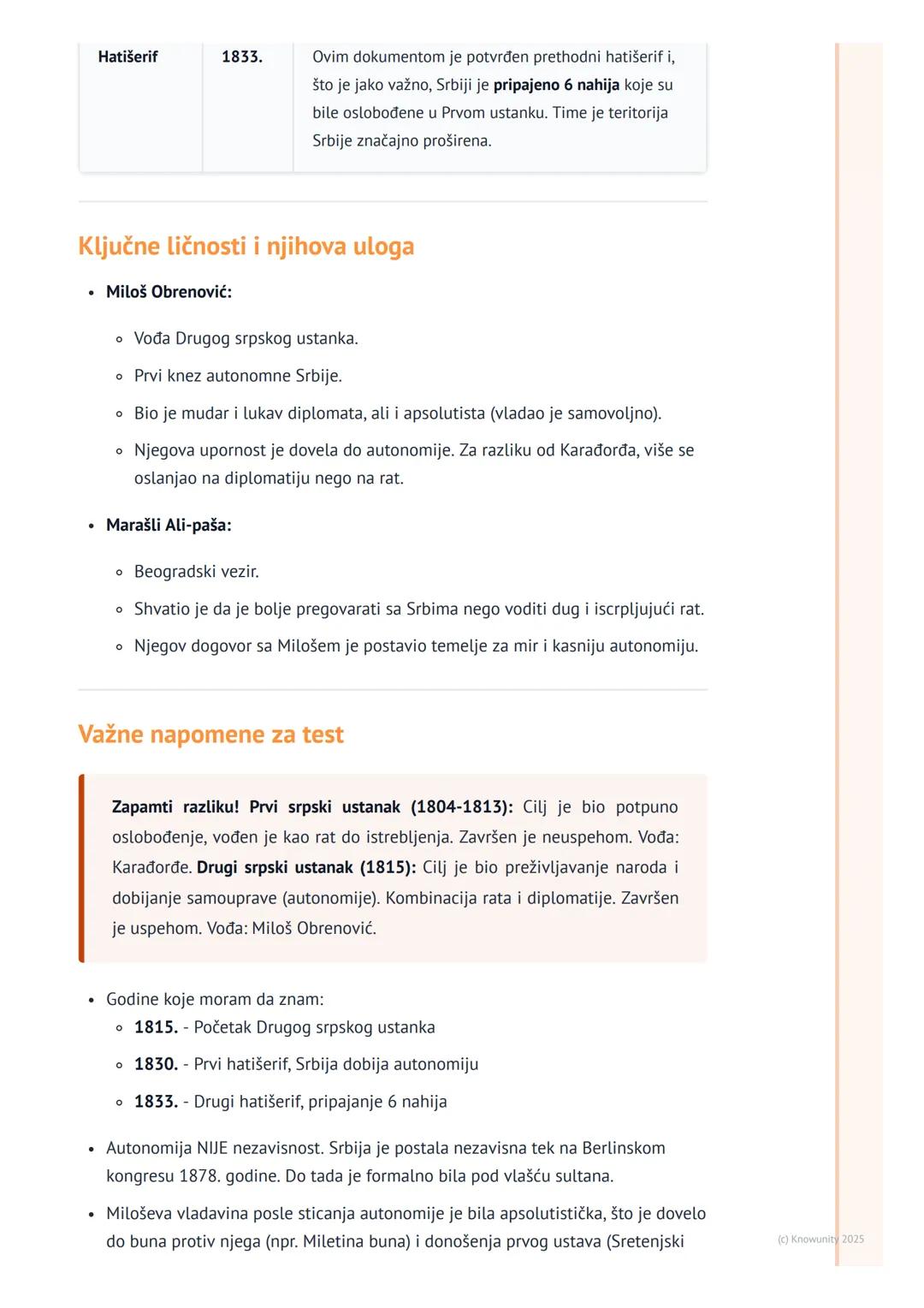 # Drugi srpski ustanak i sticanje
autonomije

Drugi srpski ustanak i sticanje autonomije

Posle sloma Prvog srpskog ustanka 1813. godine, st