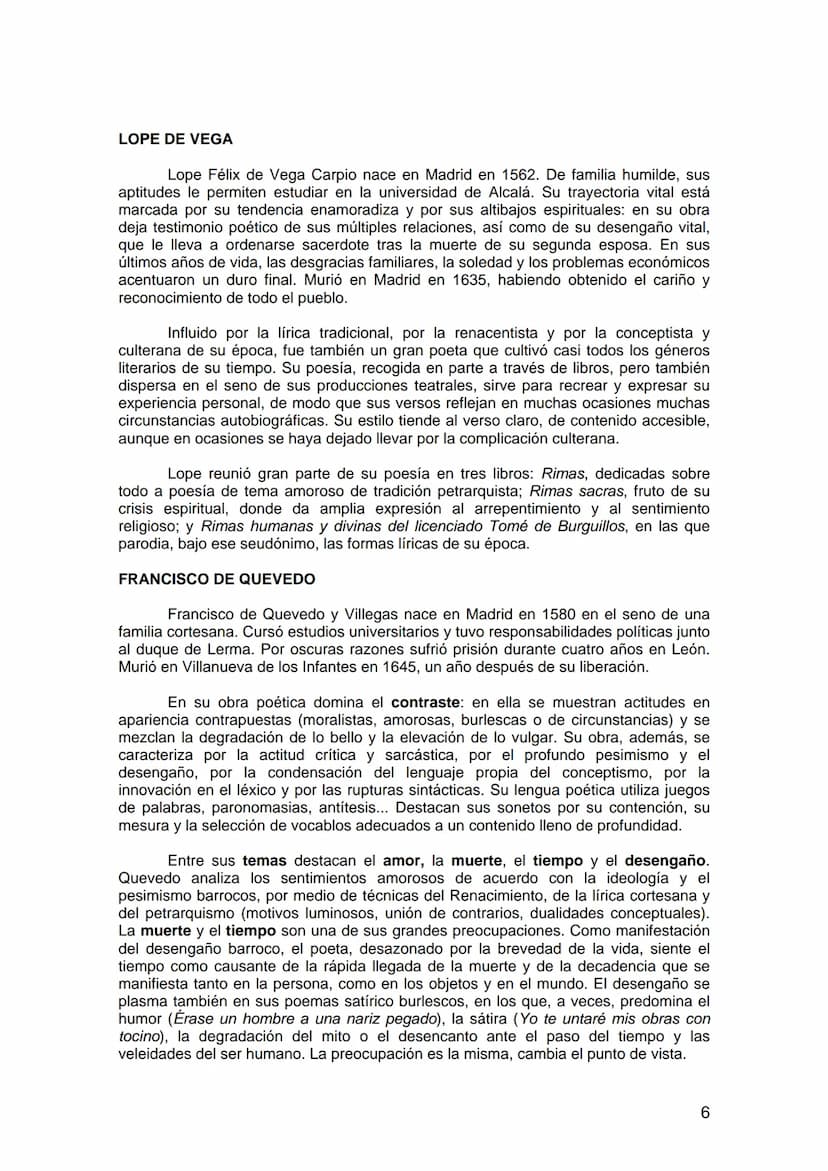 TEMA 10: LA LITERATURA BARROCA (SIGLO XVII)
1. Introducción
2. Características generales de la literatura barroca
2.1. Conceptismo y cultera