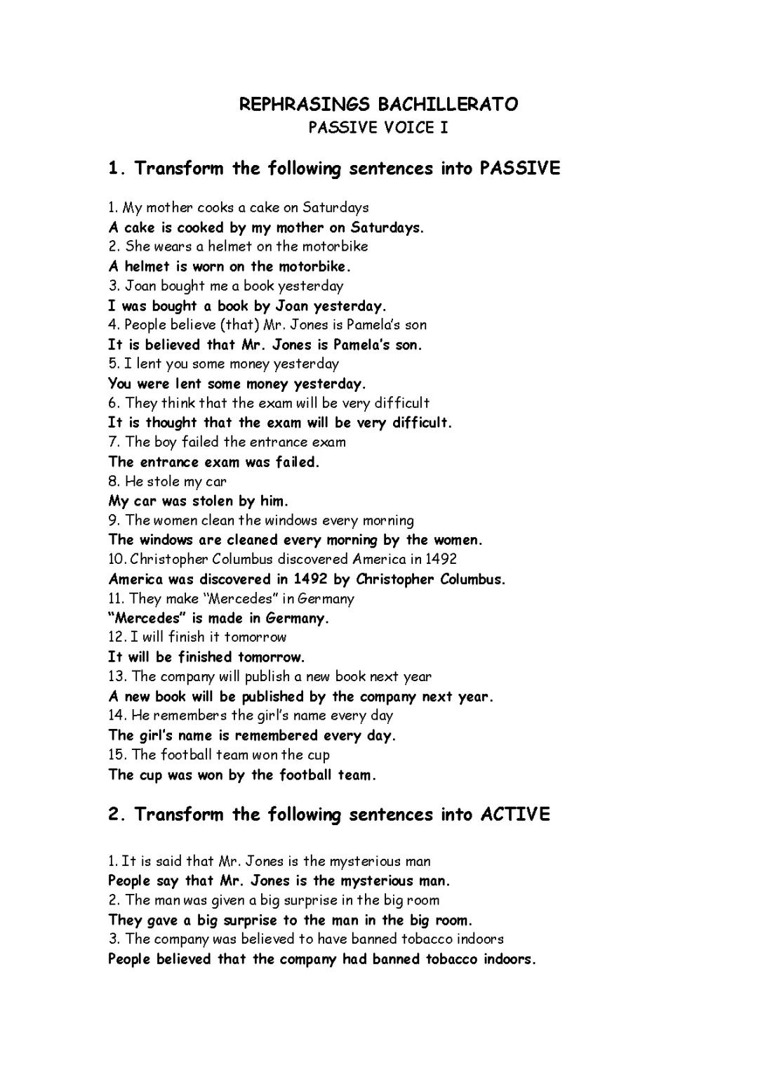 Practice Changing from Active to Passive Voice with These Exercises