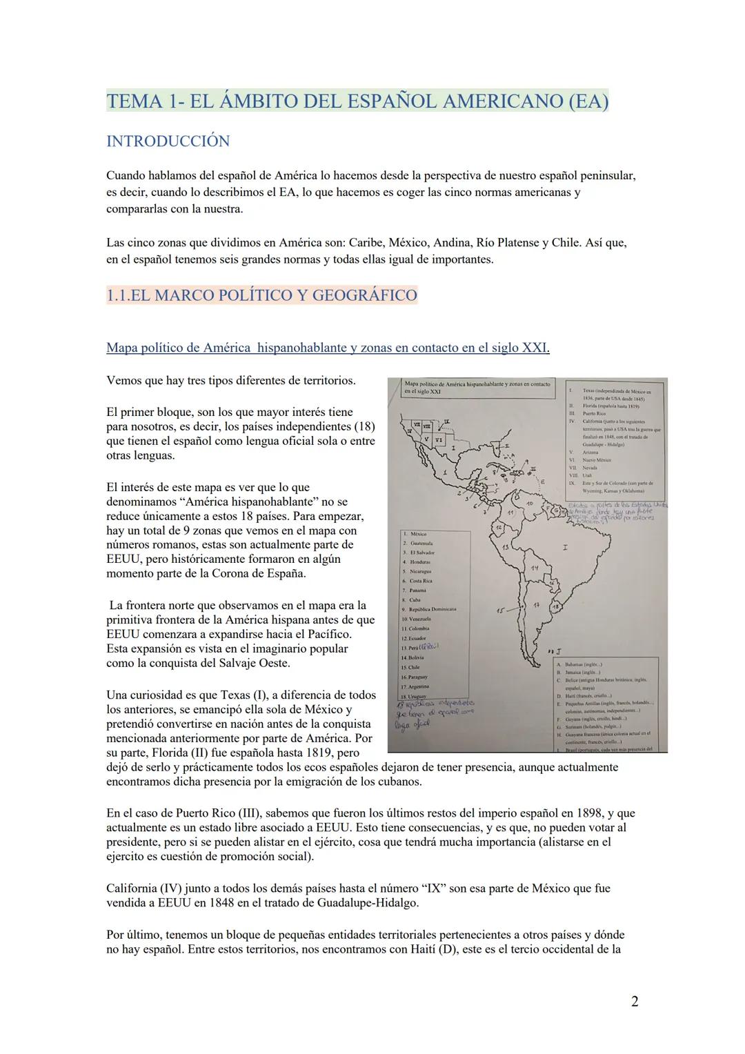 # EL ESPAÑOL

# EN AMÉRICA

MARTA IGLESIAS VERDASCO

CURSO 2022-2023 TABLA DE CONTENIDO

TEMA 1- EL ÁMBITO DEL ESPAÑOL AMERICANO (ΕΑ).......