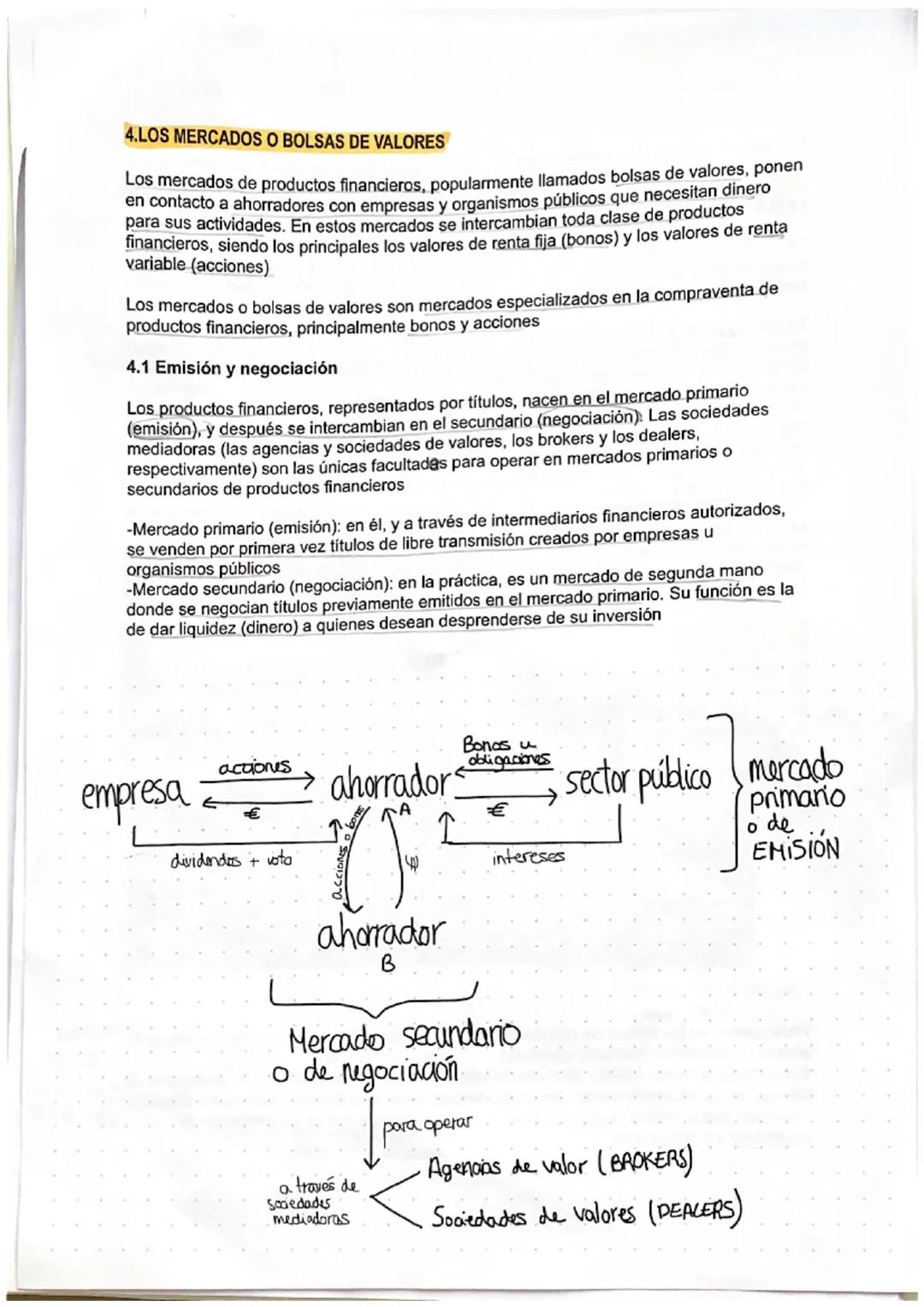 TEMA 11: EL SISTEMA FINANCIERO. LA BOLSA
1. EL SISTEMA FINACNIERO
Familias y empresas necesitan dinero con el que llevar a la práctica sus p