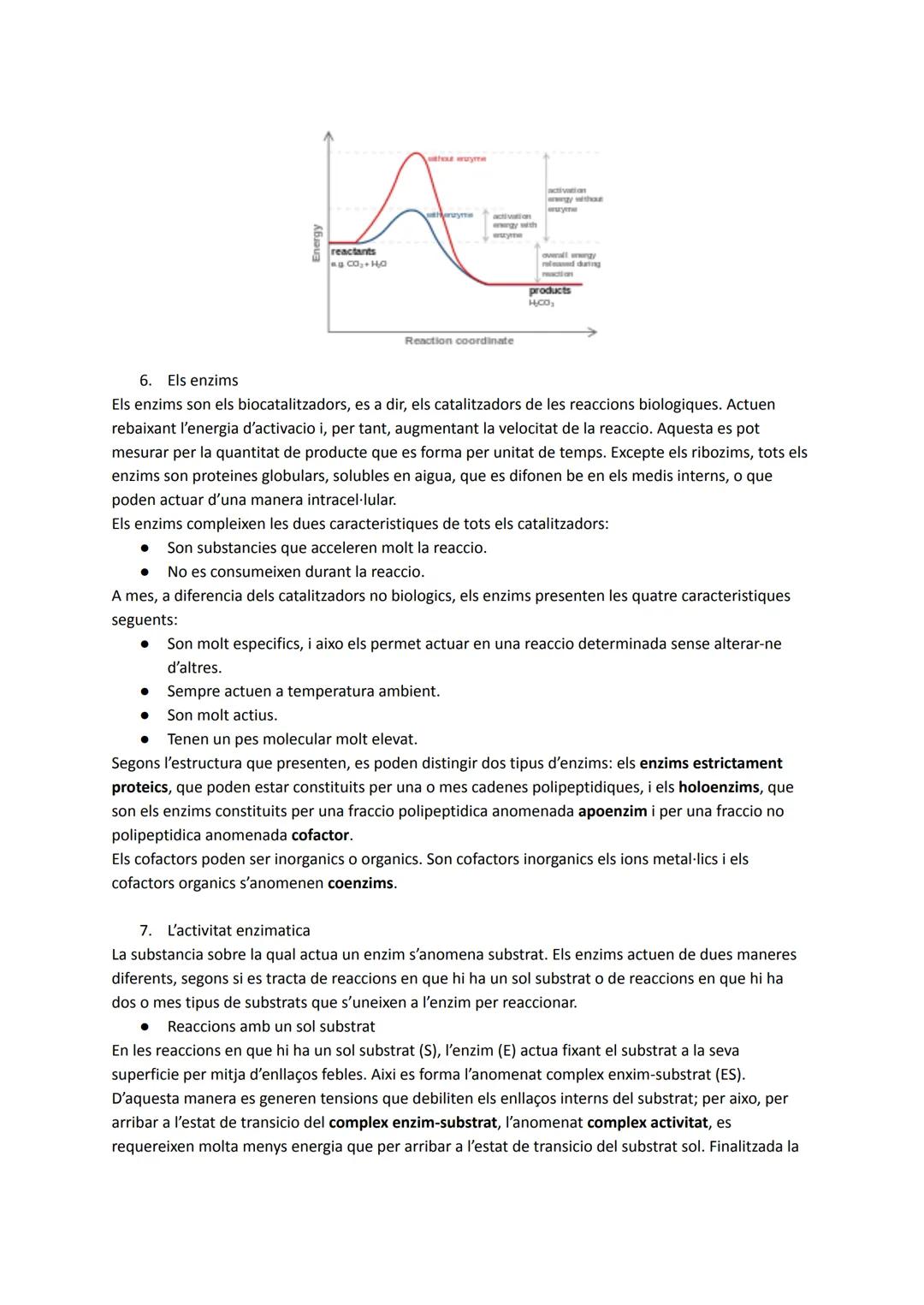 UNITAT 1: EL METABOLISME CEL·LULAR I ELS ENZIMS
1. El concepte de metabolisme
El metabolisme cel·lular és el conjunt de reaccions químiques 