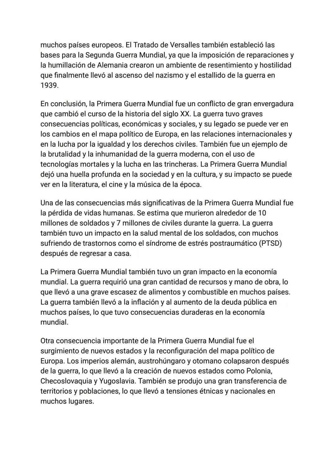 LA PRIMERA GUERRA MUNDIAL
La Primera Guerra Mundial, también conocida como la Gran Guerra, fue un
conflicto bélico que tuvo lugar entre 1914