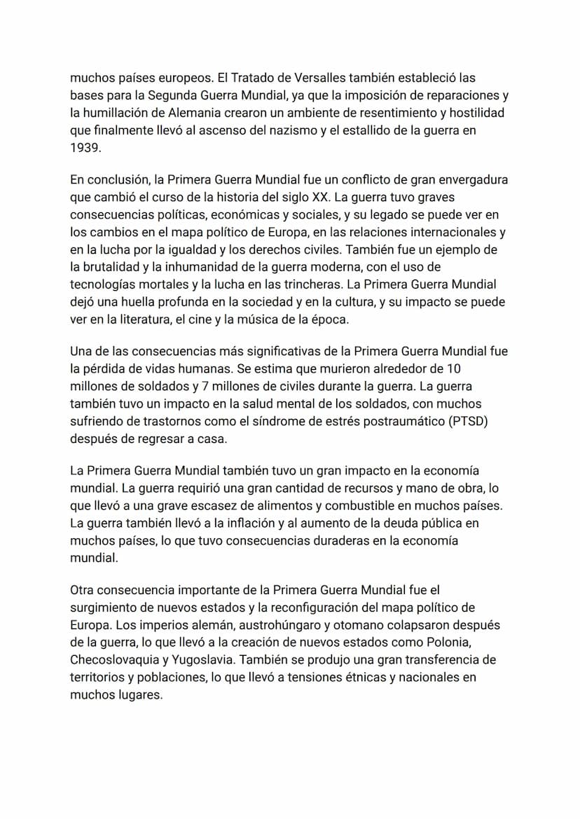 LA PRIMERA GUERRA MUNDIAL
La Primera Guerra Mundial, también conocida como la Gran Guerra, fue un
conflicto bélico que tuvo lugar entre 1914
