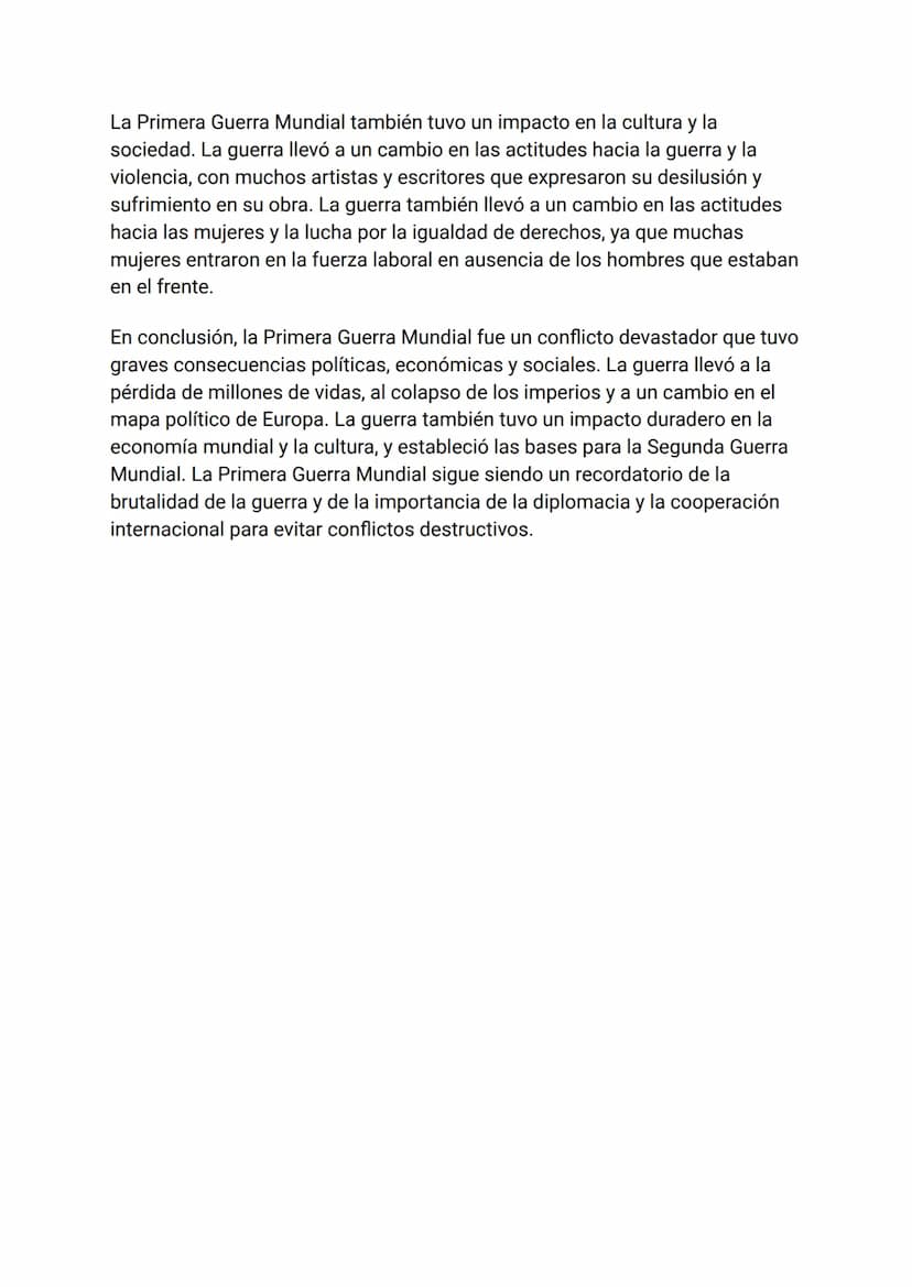 LA PRIMERA GUERRA MUNDIAL
La Primera Guerra Mundial, también conocida como la Gran Guerra, fue un
conflicto bélico que tuvo lugar entre 1914