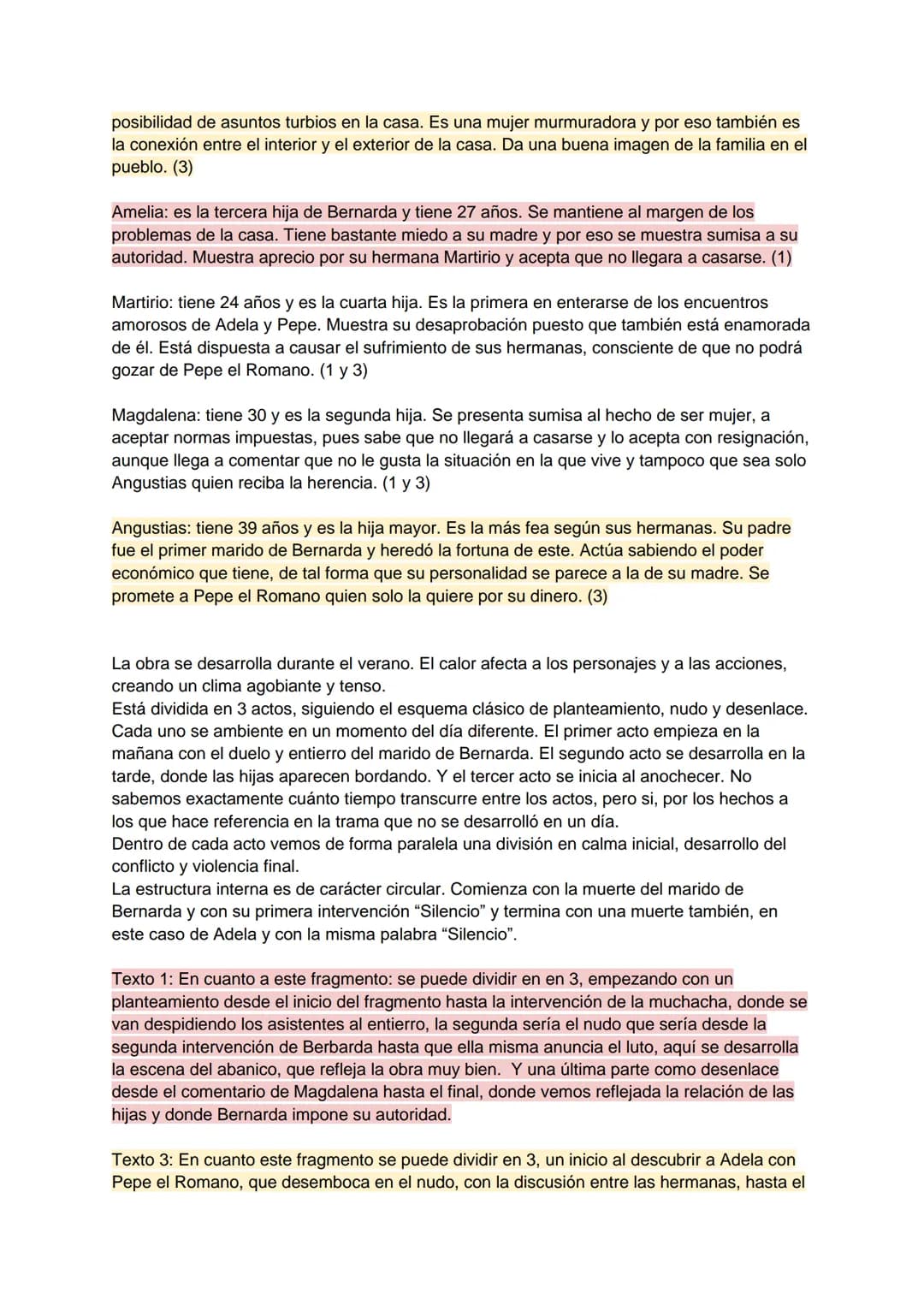 CASA DE BERNARDA ALBA
El texto objeto de nuestro comentario, es un fragmento de La Casa Bernarda Alba, última
obra de Federico García Lorca 