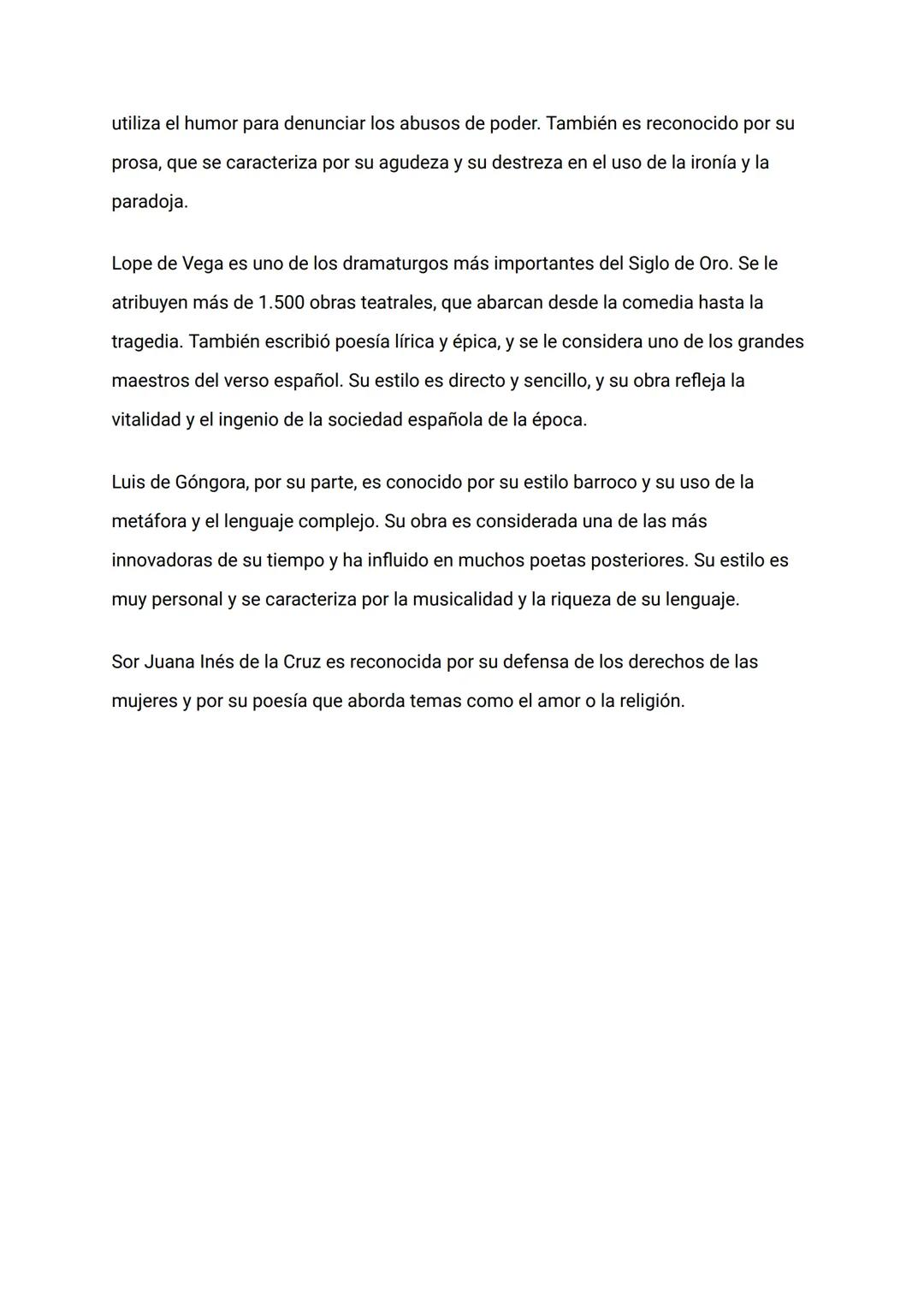 EL SIGLO DE ORO
El Siglo de Oro español fue un periodo de gran esplendor literario que abarcó los
siglos XVI y XVII. Durante este tiempo sur