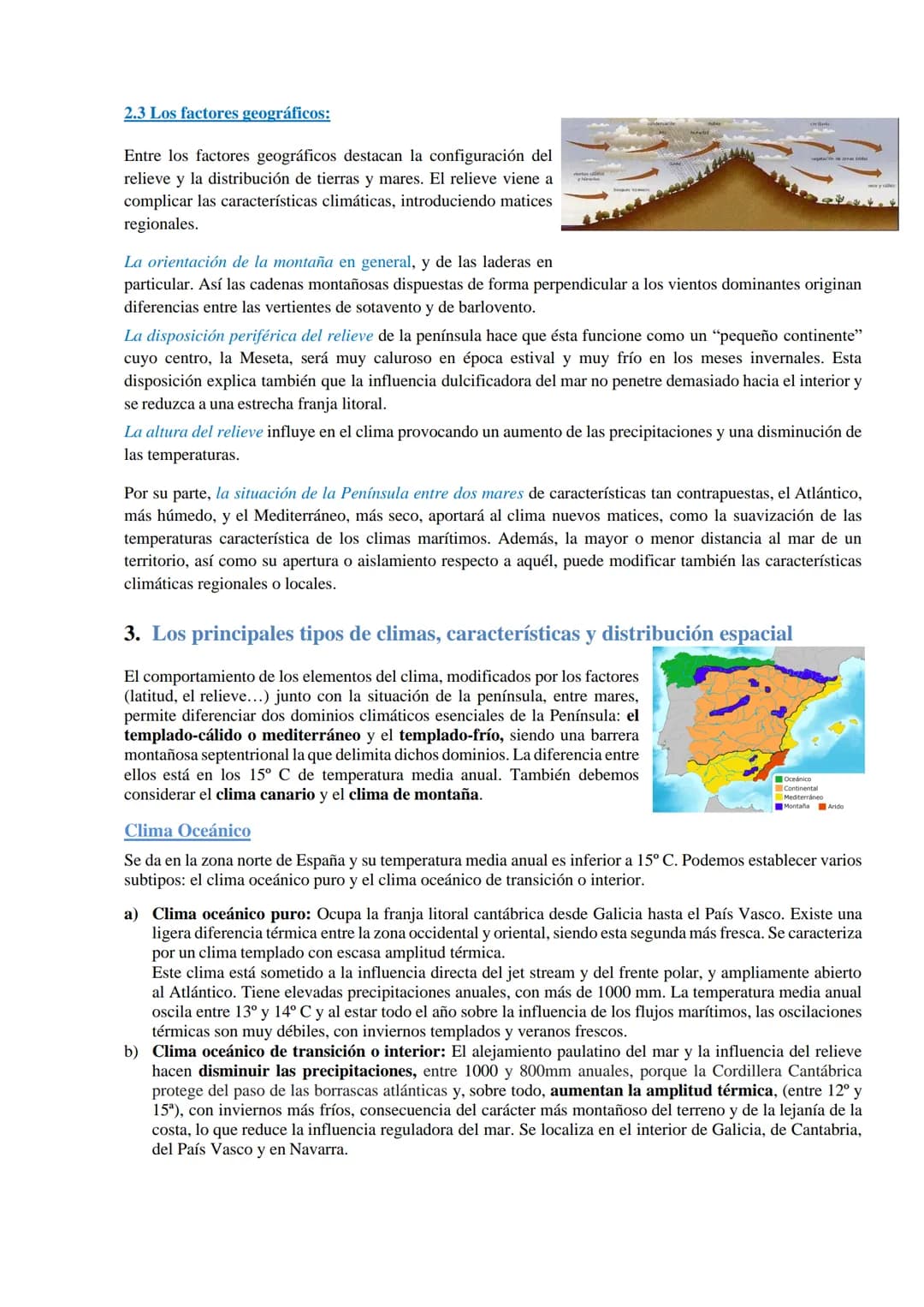 El Clima
Tema 3
TEMPERATURA
MEDIA ANUAL (°C)
Menos de 7,5⁰
De 7,5° a 10°
De 10° a 12,5⁰
De 12,5° a 15°
De 15° a 17,5°
De 17,5° a 20º TEMA 3: