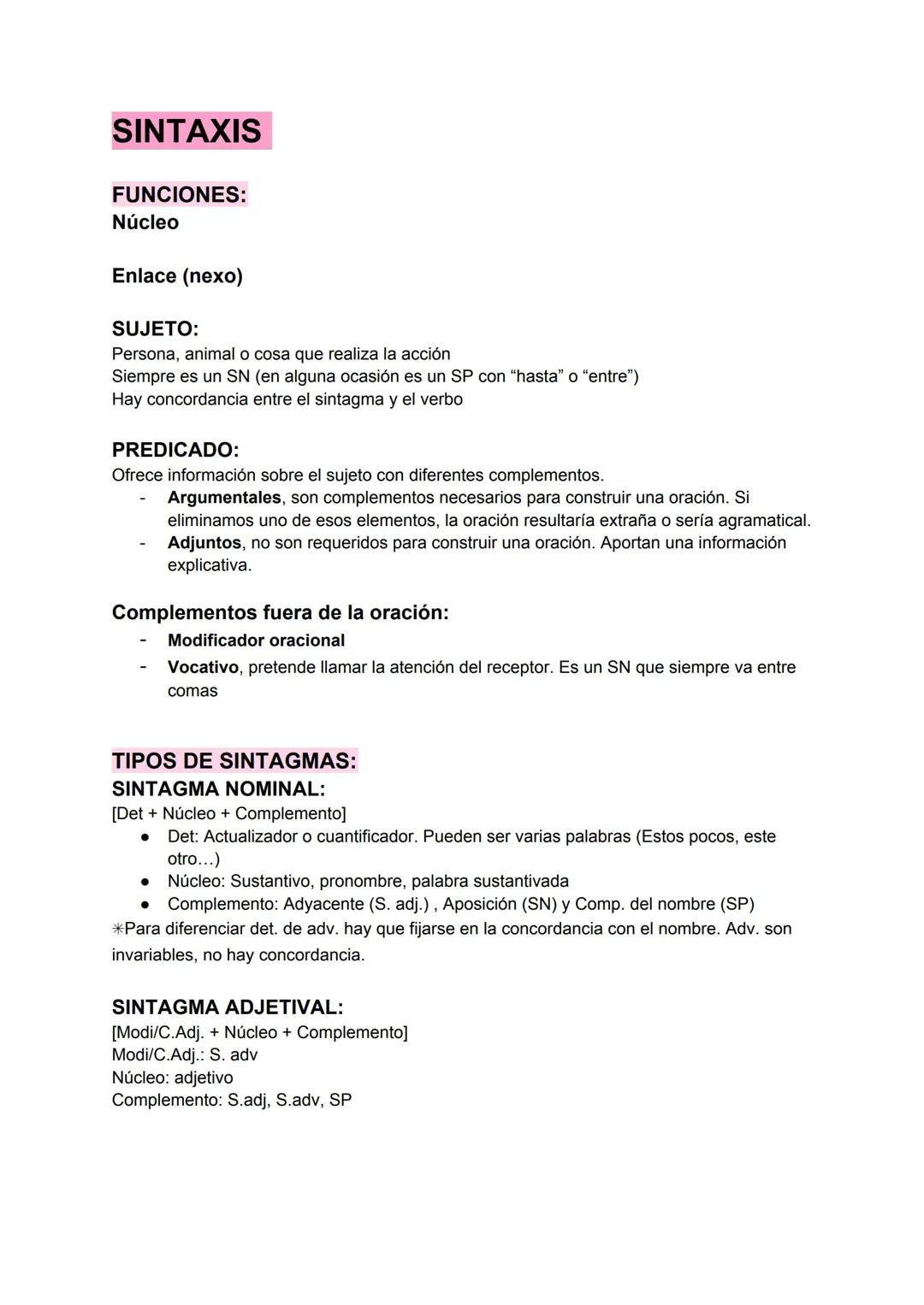 La oración simple y sus complementos