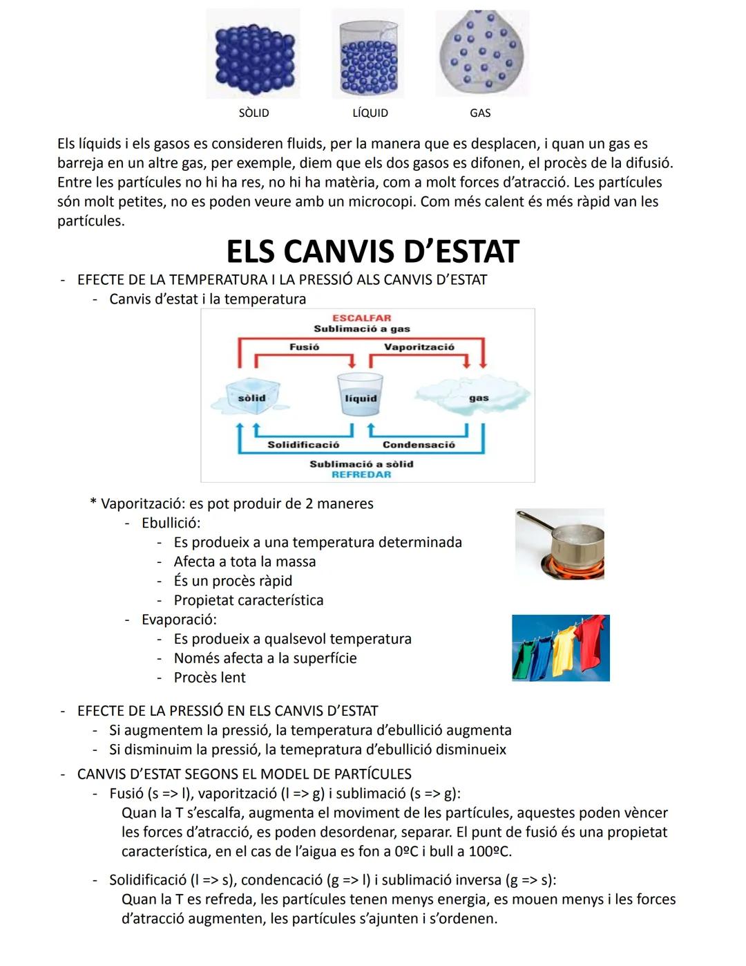 # ELS 4 ESTATS D'AGREGACIÓ

- Estat sòlid
  - Es caracteritza per tenir una forma i un volum fix, no es poden comprimir ni expendir.
  - La 