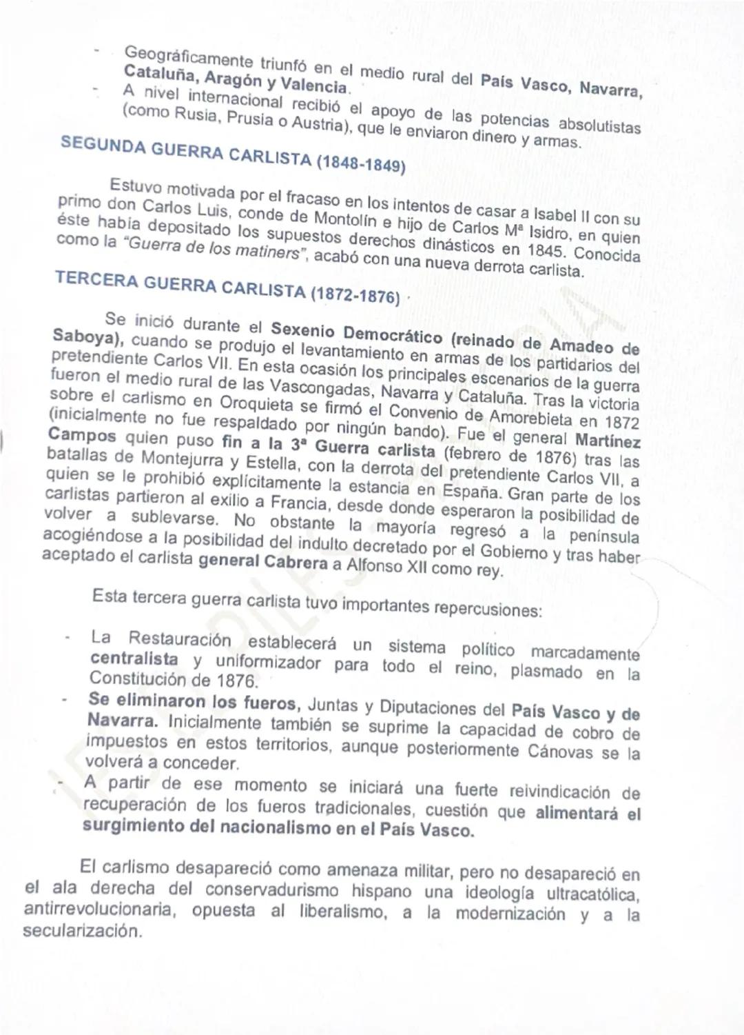 # 6.1. LAS GUERRAS CARLISTAS: CAUSAS, DESARROLLO DEL
CONFLICTO Y CONSECUENCIAS

# ORIGEN DEL CARLISMO Y PRIMERA GUERRA CARLISTA (1833-1839)
