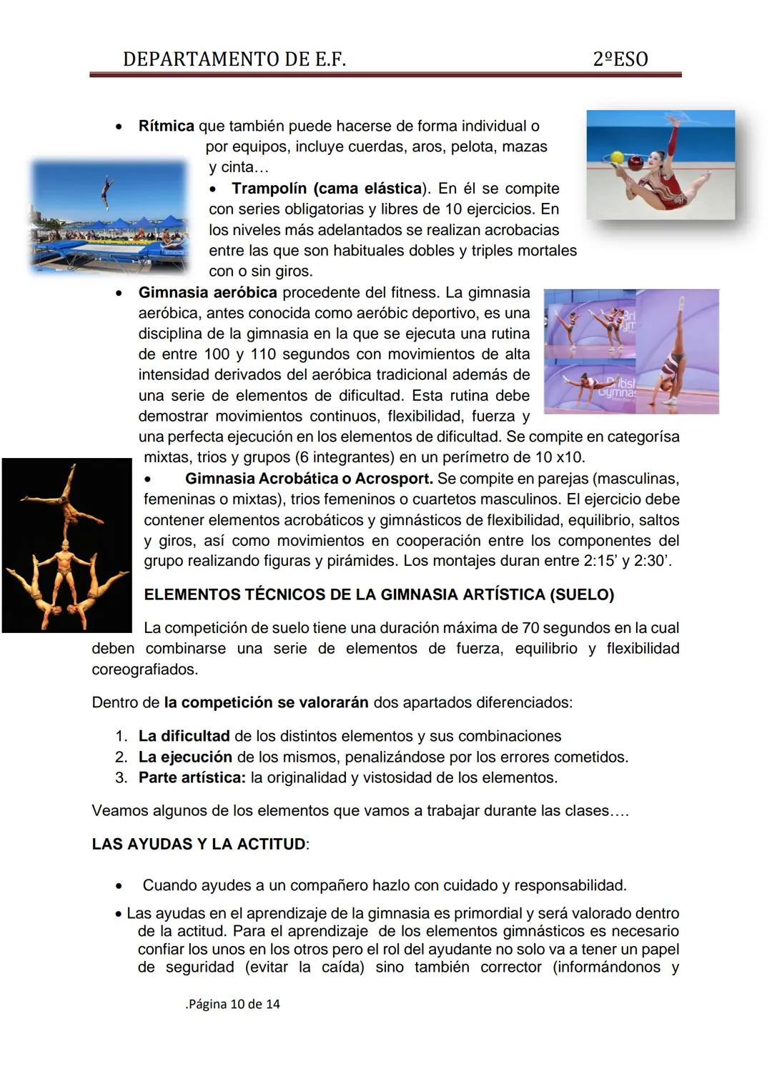 DEPARTAMENTO DE E.F.
UNIDAD DIDÁCTICA 1: EL CALENTAMIENTO
"Es un conjunto de actividades o ejercicios, primero de carácter general, después 