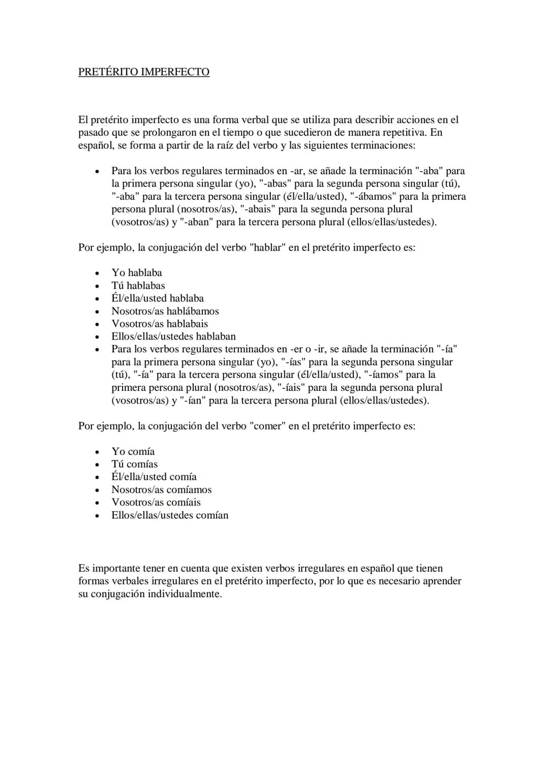 INDICATIVO
El indicativo es un modo verbal que se utiliza para expresar hechos reales y objetivos. Se utiliza
para afirmar o negar la acción