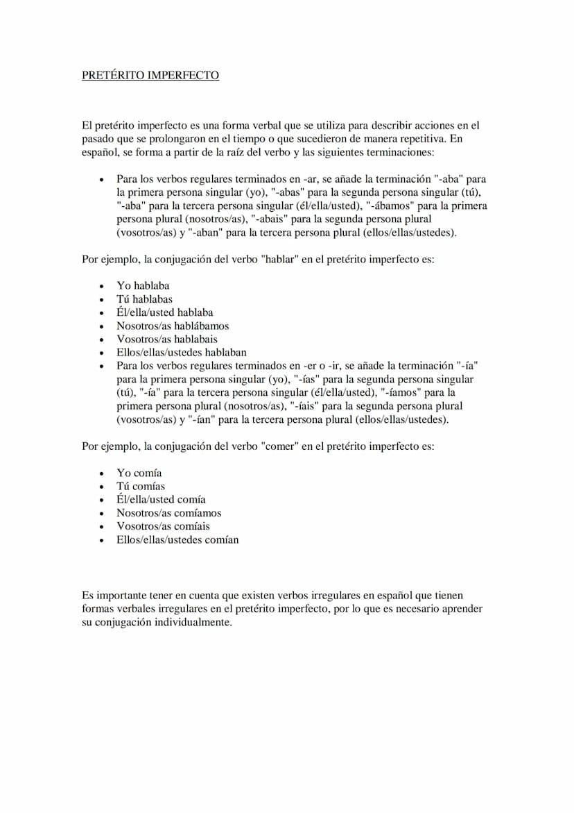 INDICATIVO
El indicativo es un modo verbal que se utiliza para expresar hechos reales y objetivos. Se utiliza
para afirmar o negar la acción