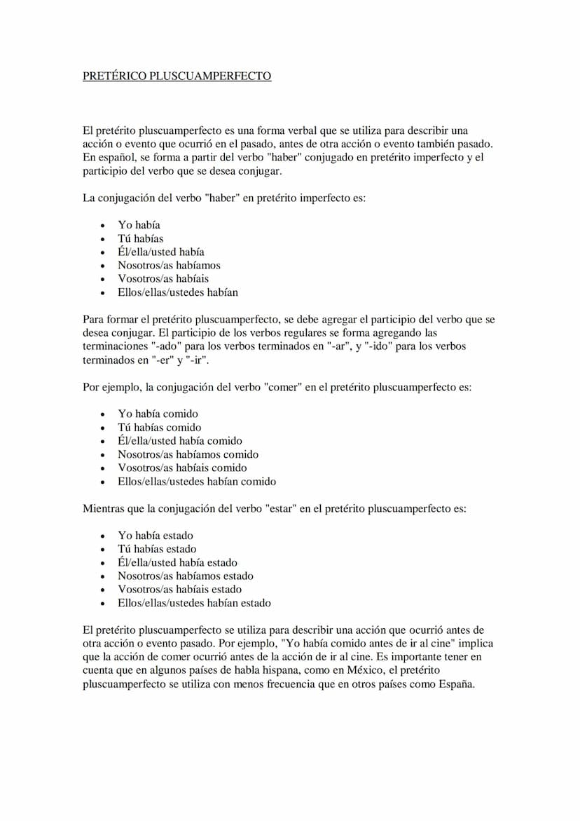 INDICATIVO
El indicativo es un modo verbal que se utiliza para expresar hechos reales y objetivos. Se utiliza
para afirmar o negar la acción