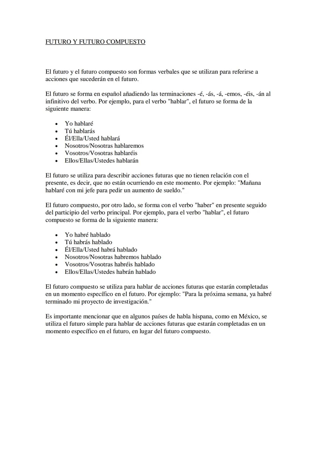 INDICATIVO
El indicativo es un modo verbal que se utiliza para expresar hechos reales y objetivos. Se utiliza
para afirmar o negar la acción