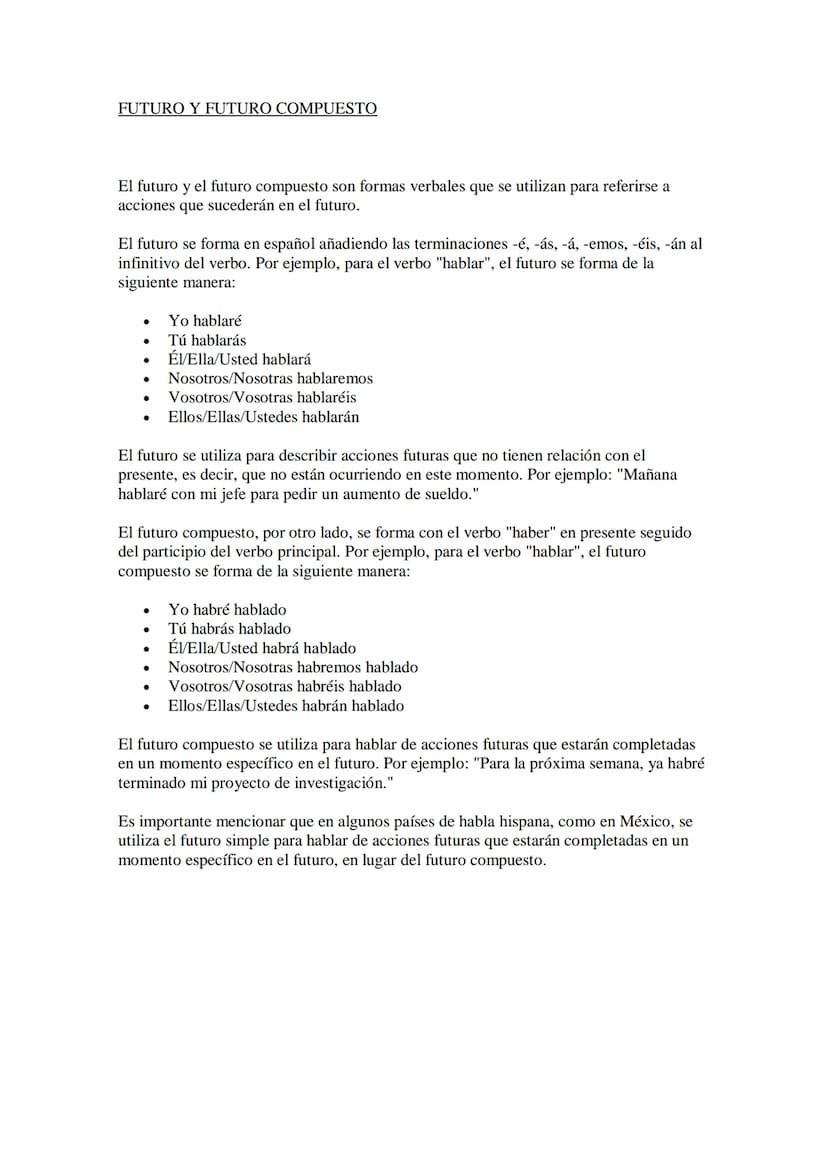 INDICATIVO
El indicativo es un modo verbal que se utiliza para expresar hechos reales y objetivos. Se utiliza
para afirmar o negar la acción